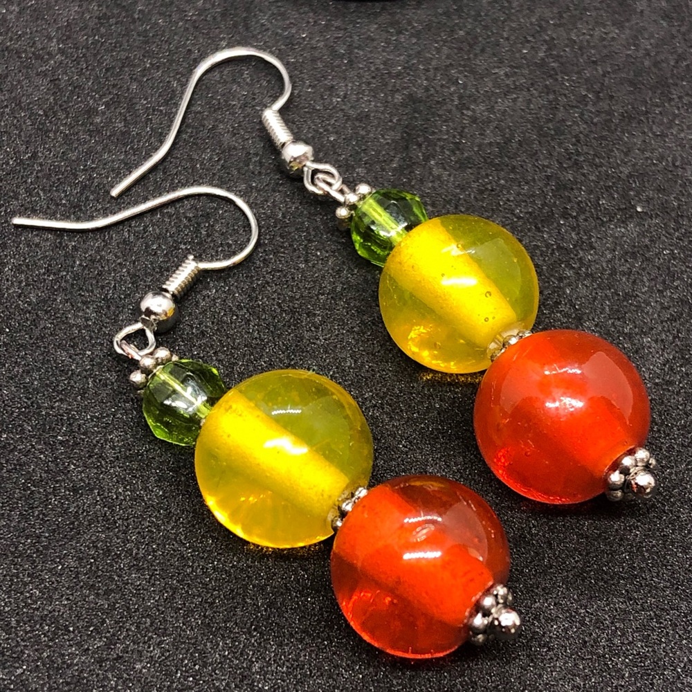 Shades of fall dangle earrings.